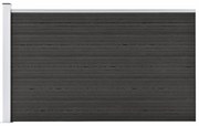 vidaXL Painel de vedação para jardim 175x105 cm WPC cinzento