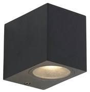 Candeeiro de parede moderno preto IP44 - Baleno