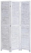 vidaXL Biombo com 3 painéis 105x165 cm madeira cinzento
