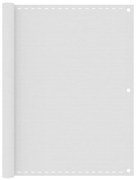 vidaXL Tela de varanda 120x400 cm PEAD branco