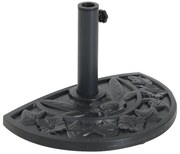 Base para Chapéu de Sol Semicircular 9 kg Base para Chapéu de Sol Apto