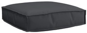 Almofada de Palete para Assento Preto 60x60x12 cm Tecido Oxford