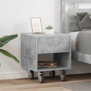 vidaXL Mesa-de-cabeceira 2 pcs Cinzento 40,5 x 40 x 48 cm