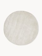 Tapete redondo artesanal em viscose Jane
