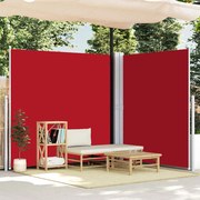 vidaXL Toldo lateral retrátil 200x600 cm vermelho