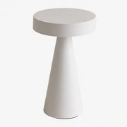 Lâmpada De Mesa Led Sem Fios Em Ferro Catinca Branco - Sklum