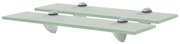 vidaXL Prateleiras flutuantes 2 pcs vidro 40x20 cm 8 mm