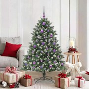 vidaXL Árvore de Natal Artificial Verde 150 cm PVC, Plástico e Aço
