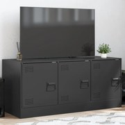 vidaXL Móvel de TV 99x39x44 aço preto