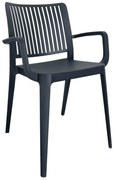 Cadeira JOY c/ braços, Antracite MR – Pack com 16 unidades