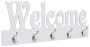 Cabide de Parede Welcome 74x29,5 cm Branco