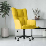 vidaXL Cadeira de descanso veludo amarelo mostarda