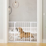 Barreira de Segurança Extensível Portas e escadas metálicas para cães e bebês Portas de Barreira Pet 72-107x76cm