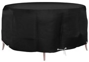 vidaXL Capa para mobília de jardim 10 ilhós Ø260x90 cm redondo
