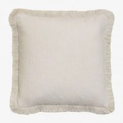 Coussin Carré 45x45 Cm En Coton Kirwen Branco - Sklum