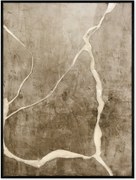 Impressão em tela pintada à mão emoldurada Vibranium