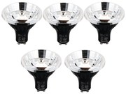 Conjunto de 5 Lâmpada LED Inteligente GU10 Regulável AR70 6W 500lm 2200-6500K
