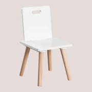 Cadeira Em Mdf E Madeira De Pinho Tom Kids Branco - Sklum