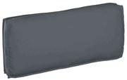vidaXL Capa de Almofada para Palete - Assento/Costa Antracite 120x50x12 cm - Tecido Oxford