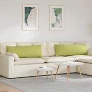 vidaXL Travesseiros de Sofá 2 pcs Verde Claro 120 x 40 cm tecido