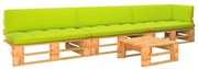 4 pcs conjunto lounge paletes pinho impregnado castanho mel