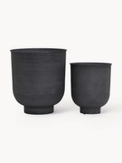 Conjunto de vasos grandes em metal Vig, conjunto de 2