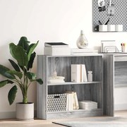 vidaXL Estante 80x24x76 cm derivados de madeira cinzento sonoma