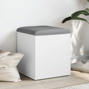 vidaXL Banco de arrumação 42x42x45 cm derivados de madeira branco