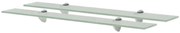 vidaXL Prateleiras flutuantes 2 pcs vidro 70x20 cm 8 mm