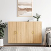 vidaXL Armários de parede 2 pcs 69,5x34x90 cm carvalho sonoma