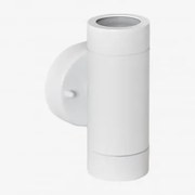 Aplique De Parede Para Exterior Em Aço Inoxidável Com 2 Pontos De Luz Jaxten Branco - Sklum