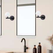 Candeeiro de Parede Domino – Preto e Branco – 10 x 22 x 17 cm