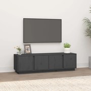 vidaXL Móvel de TV 140x40x40 cm madeira de pinho maciça cinzento
