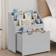 Estante infantil de arrumação 29,5 x 62,5 x 70 cm cinzenta