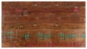 vidaXL Tampo de mesa retangular 110x60x3,8cm madeira recuperada maciça
