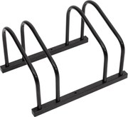 vidaXL Suporte para 2 bicicletas aço preto