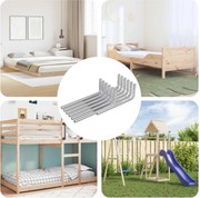 vidaXL Chave Hexagonal 12 pcs Prateado 32 x 86 mm Aço