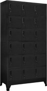 vidaXL Cacifo 90x40x180 cm aço preto