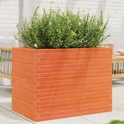 Vaso/floreira de jardim 90x60x68,5 cm pinho maciço castanho mel
