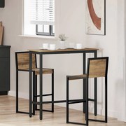 vidaXL mesa Carvalho Artesanal 100 x 40 x 100,5 cm