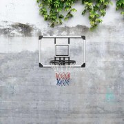 vidaXL Tabela de basquetebol 90x60x2,5 cm policarbonato transparente