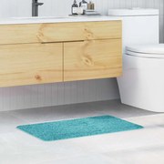 Tapete de Banho Retangular Turquesa 50x80 cm Polipropileno Antiderrapante