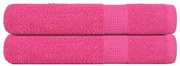 vidaXL Toalhas de sauna FROGN 2 pcs 80x200 cm 360 g/m² rosa