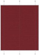 vidaXL Plissado Cego Bordéus Vermelho 105x150 cm Largura Tecido