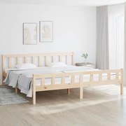 vidaXL Estrutura de cama sem colchão 160x200 cm madeira maciça