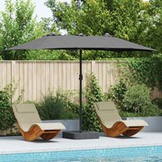 vidaXL Guarda-sol de Jardim Antracite 385 x 209 x 244 cm tecido