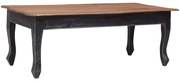 vidaXL Mesa de centro 120x60x45 cm madeira de mogno maciça preto