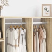 vidaXL Viga de Closet 12 pcs Prateado 764 x 15 x 29 mm