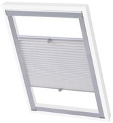 vidaXL Persianas plissadas, branco, U08/808