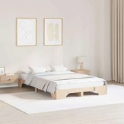 vidaXL Cama 120x200 cm em Madeira de Pinho Maciça